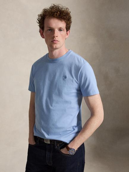 Polo Ralph Lauren Cotton Classic Fit Crew Neck T-Shirt, Chambray Blue/C7553, Chambray Blue/C7553