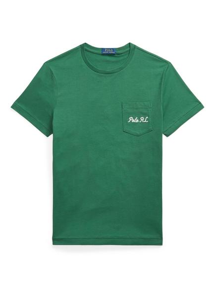Polo Ralph Lauren Litchfield Bear Crew Neck Cotton T-Shirt Verano Green, Verano Green