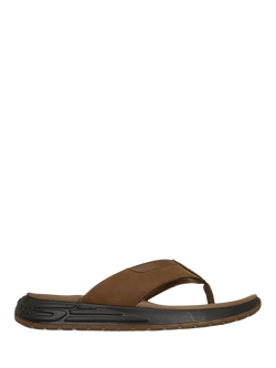 Skechers Street Retro Jogger Tate Thong Sandals , Brown, Brown