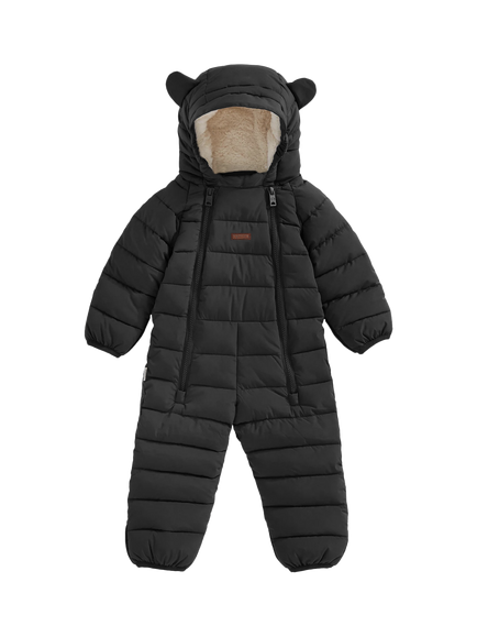 Toastie Baby Hooded Padded Cloud Onesie, Liquorice Black, Liquorice Black