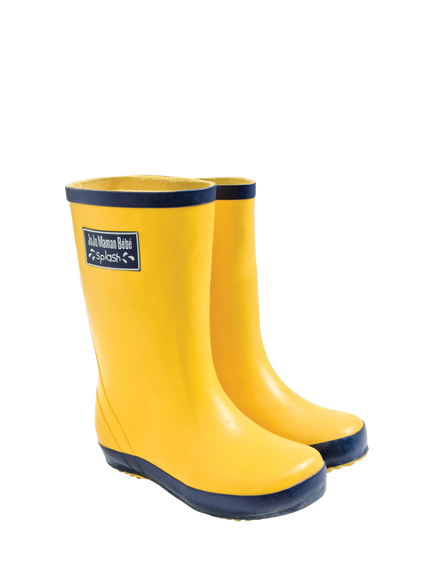 JoJo Maman Bébé Kids' Classic Wellington Boots, Yellow, Yellow