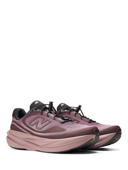 New Balance 1080 V15 Sports Trainers, Cherry Leather / Fas - view 2, Cherry Leather / Fas