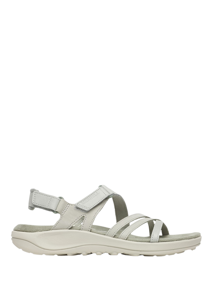 Merrell Harbor Backstrap Leather Strappy Sandals, Light Green