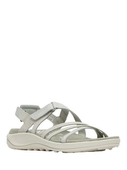 Merrell Harbor Backstrap Leather Strappy Sandals - view 2, Light Green