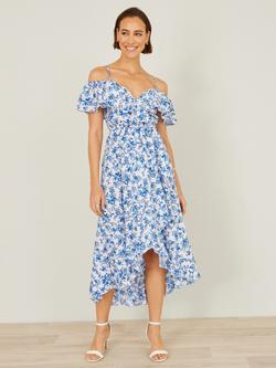 asymmetrical ruffle dress maxi Asymmetrical Ruffle Maxi Dress main image 0