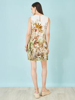 Yumi Jungle Shift Dress, Ivory - view 2, Ivory