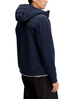 J.Lindeberg Heyden Quilted Hybrid Jacket, Navy - view 2, Navy