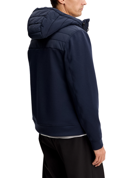 J.Lindeberg Heyden Quilted Hybrid Jacket, Navy - view 2, Navy