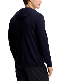J.Lindeberg Karl Merino Hoodie - view 2, Navy