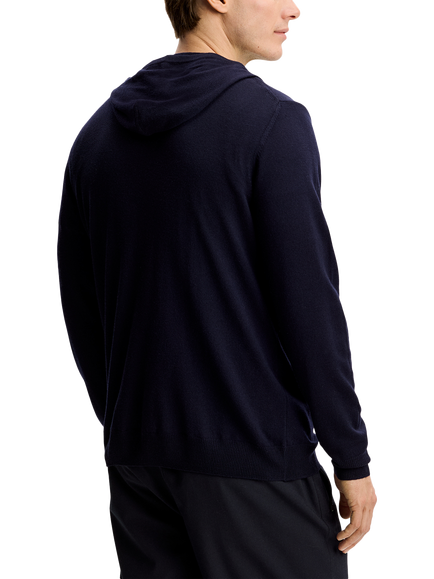 J.Lindeberg Karl Merino Hoodie - view 2, Navy