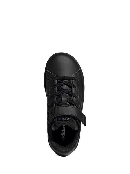 adidas Kids' Grand Court 3.0 Trainers, Black/Black - view 2, Black/Black