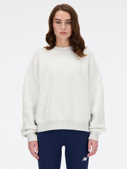 New Balance Sport Essentials Crew Neck Cotton Blend Sweatshirt, Ash Heather (ahh), Ash Heather (ahh)