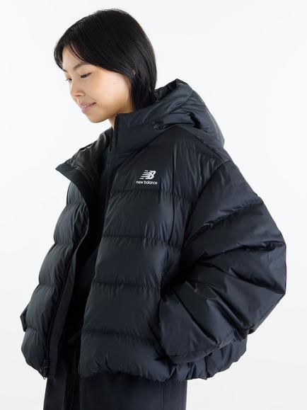 New Balance Boston Puffer Jacket, Black (bk) - view 2, Black (bk)