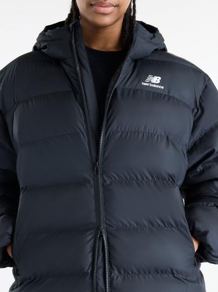 New Balance Boston Longline Puffer Coat, Black (bk), Black (bk)