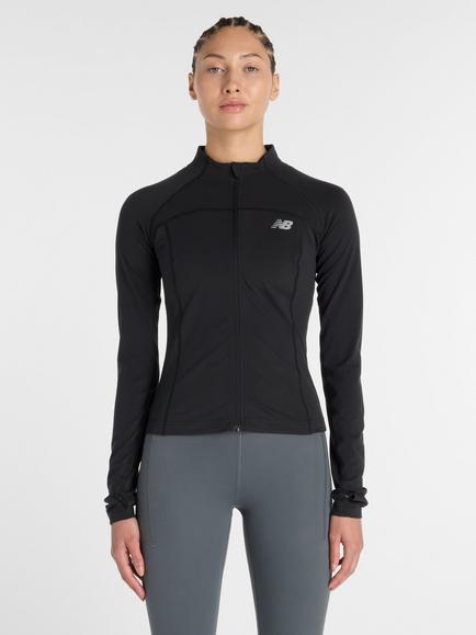 New Balance Harmony Full Zip Top, Black (bk), Black (bk)