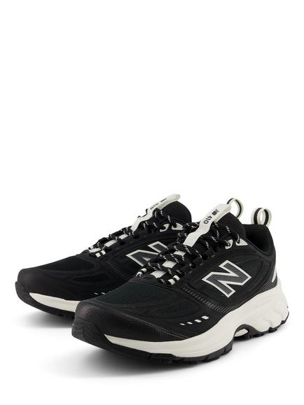 New Balance 410 v9 Trail Running Shoes, Black / Sea Salt / F - view 2, Black / Sea Salt / F