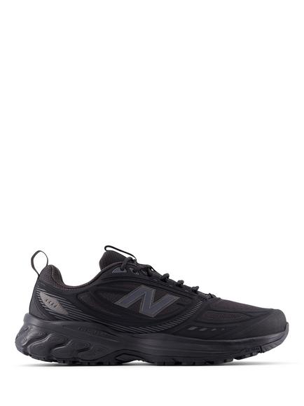 New Balance 410v9 Trail Running Shoes, Black / Neptune Grey - view 2, Black / Neptune Grey