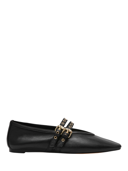 Steve Madden Lydia Leather Mary Janes, Black, Black