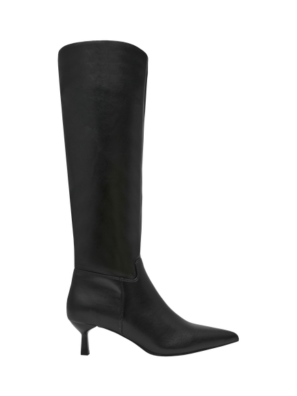 Steve Madden Davis Kitten Heel Knee High Boots, Red Wine, Red Wine