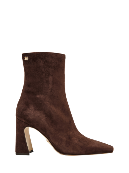 Steve Madden Flares Suede Block Heel Ankle Boots, Red Wine, Red Wine