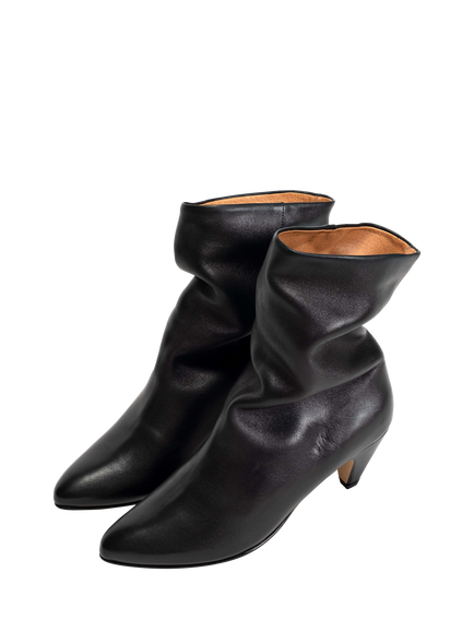 Anonymous Copenhagen Vully 50 Leather Stiletto Heel Ankle Boots, Black - view 2, Black