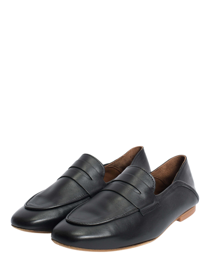 Anonymous Copenhagen Lindsay Leather Penny Loafers, Black - view 2, Black