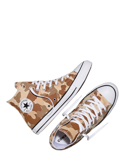 Converse Chuck Taylor All Star Lace Up Hi-Top Trainers, Miso / Quarry - view 2, Miso / Quarry