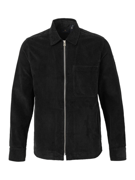Belstaff Valve Corduroy Overshirt, Black, Black