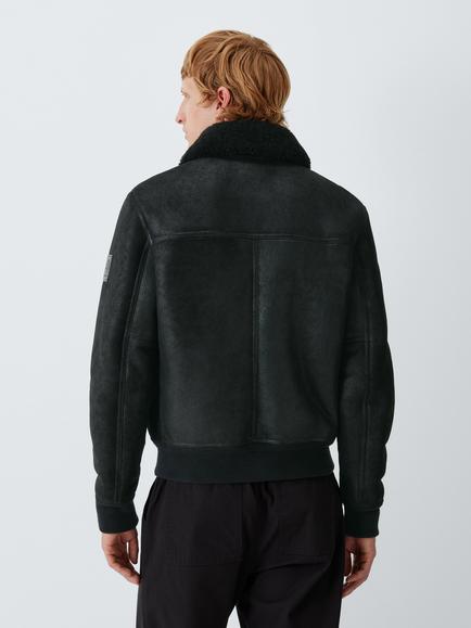 Belstaff Northwind Wool & Leather Jacket, Black - view 2, Black