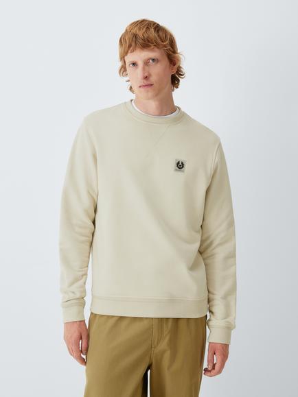 Belstaff Cotton Sweatshirt, Pale Stone, Pale Stone