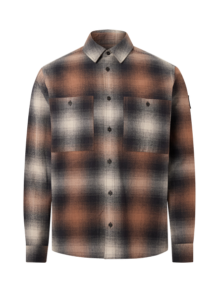 Belstaff Outpost Plaid Shirt, Maple Brown, Maple Brown