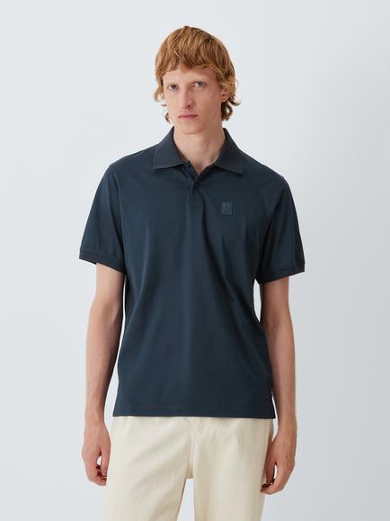 Belstaff Steel Cotton Polo Shirt, Dark Ink, Dark Ink