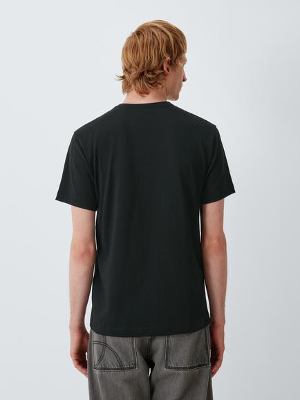 Belstaff Crew Neck Cotton T-Shirt, Black - view 2, Black