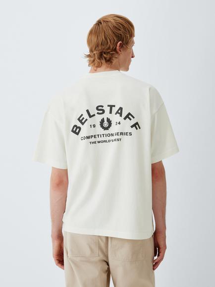 Belstaff Competition Cotton T-shirt, Chalk - view 2, Chalk