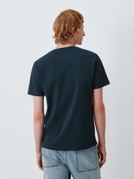 Belstaff Curator Cotton Pique T-shirt, Dark Ink - view 2, Dark Ink