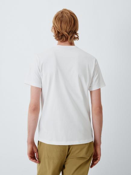 Belstaff Crew Neck Cotton T-Shirt, White - view 2, White