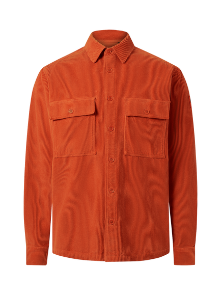 Belstaff Ravine Cotton Corduroy Shirt, Burnt Orange, Burnt Orange