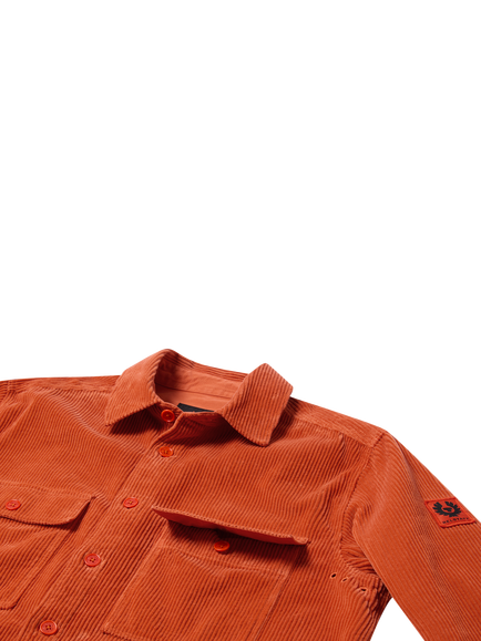 Belstaff Ravine Cotton Corduroy Shirt, Burnt Orange - view 2, Burnt Orange