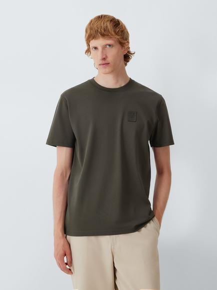Belstaff Curator Cotton Pique T-shirt, Army Olive, Army Olive