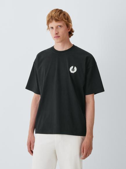 Belstaff Competition Cotton T-shirt, Black, Black
