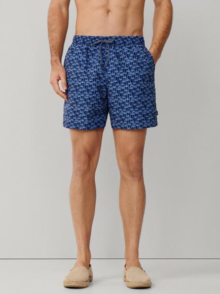 Hackett London Floral Swim Shorts, Ink Blue, Ink Blue