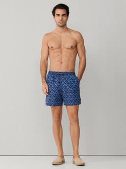 Hackett London Floral Swim Shorts, Ink Blue - view 2, Ink Blue