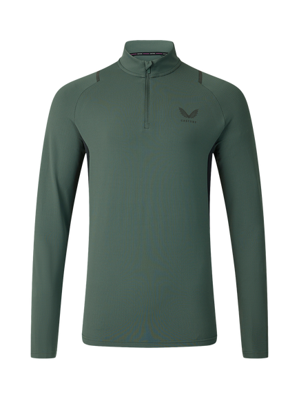 Castore Apex Quarter Zip Long Sleeve Top, Urban Chic, Urban Chic