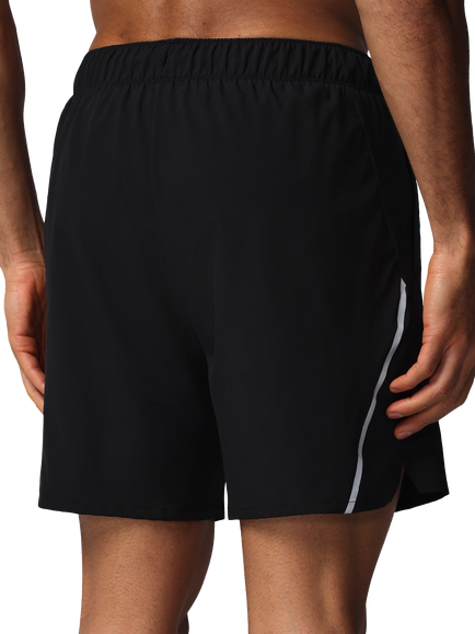 Castore 6" Gym Shorts with Inner Lining, Black/Silver - view 2, Black/Silver
