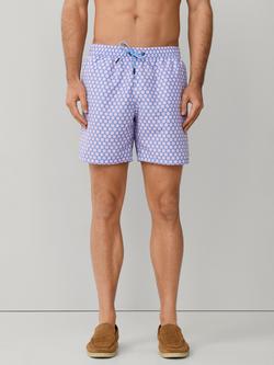 Hackett London Regular Fit Seashell Swim Shorts, Purple