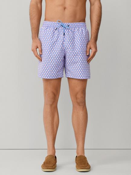 Hackett London Regular Fit Seashell Swim Shorts, Purple