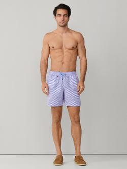 Hackett London Regular Fit Seashell Swim Shorts - view 2, Purple