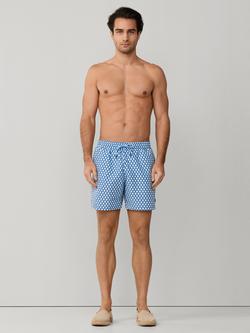 Hackett London Regular Fit Seashell Swim Shorts, Electric Blue