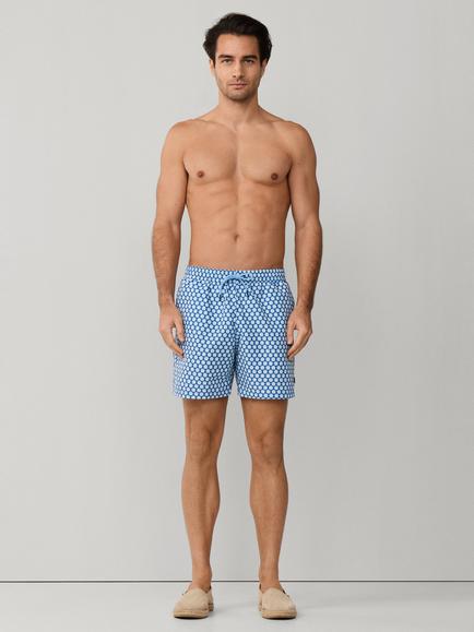 Hackett London Regular Fit Seashell Swim Shorts, Electric Blue