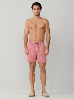 Hackett London Regular Fit Diamond Swim Shorts - view 2, Red
